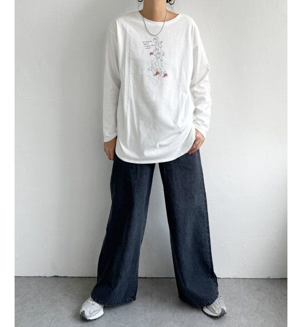 Lbc with Life「GIRLプリントロンT」|Tシャツ・カットソー|