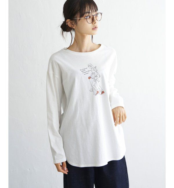 Lbc with Life「GIRLプリントロンT」|Tシャツ・カットソー|