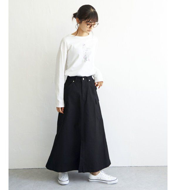 Lbc with Life「サイドポケットワークフレアスカート」|スカート|