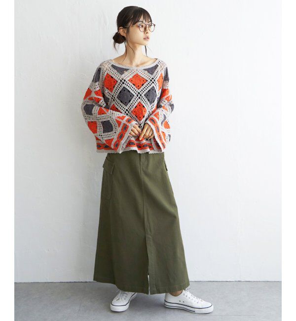 Lbc with Life「サイドポケットワークフレアスカート」|スカート|