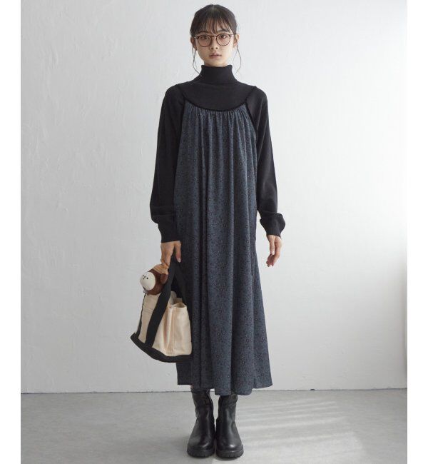 Lbc with Life「花柄プリントキャミワンピース」|ワンピース|