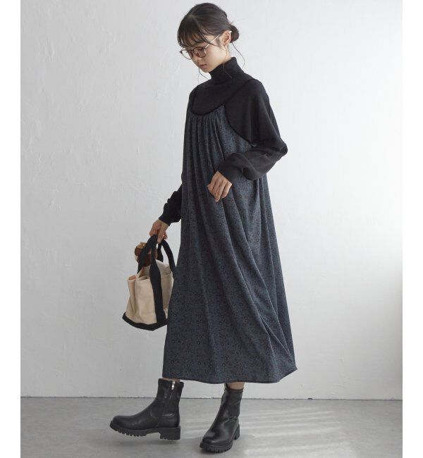 Lbc with Life「花柄プリントキャミワンピース」|ワンピース|