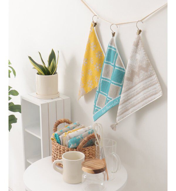 Lbc with Life「シェブロンボーダータオルハンカチ」|タオル|