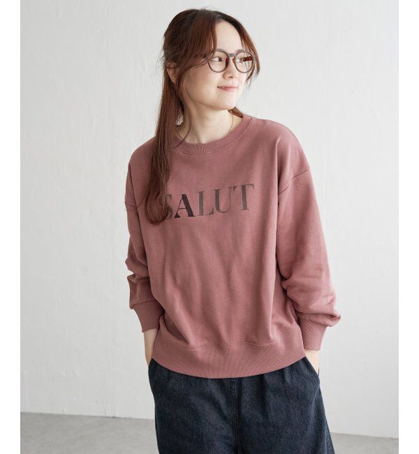 Lbc with Life「ステッチ刺繍ロゴ裏毛プルオーバー」|その他|ワイン