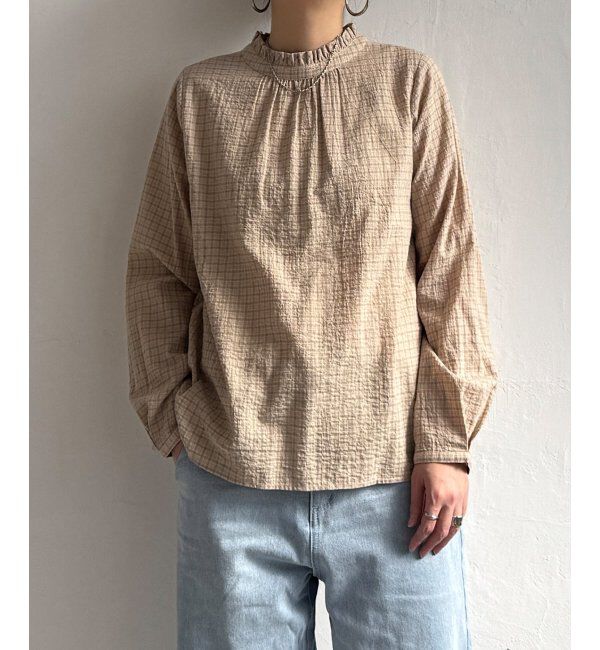 Lbc with Life「オーガニックコットン襟フリル2WAYブラウス」|シャツ・ブラウス|