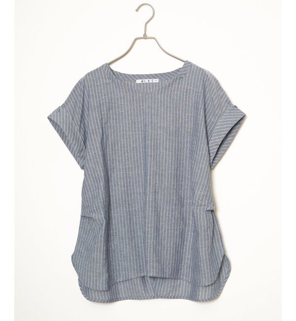 Lbc with Life「コットンPU袖ロールアップブラウス」|シャツ・ブラウス|