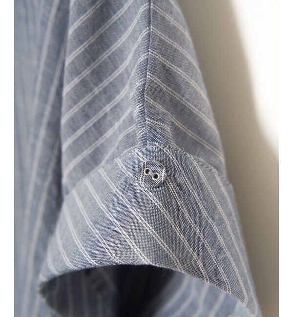 Lbc with Life「コットンPU袖ロールアップブラウス」|シャツ・ブラウス|