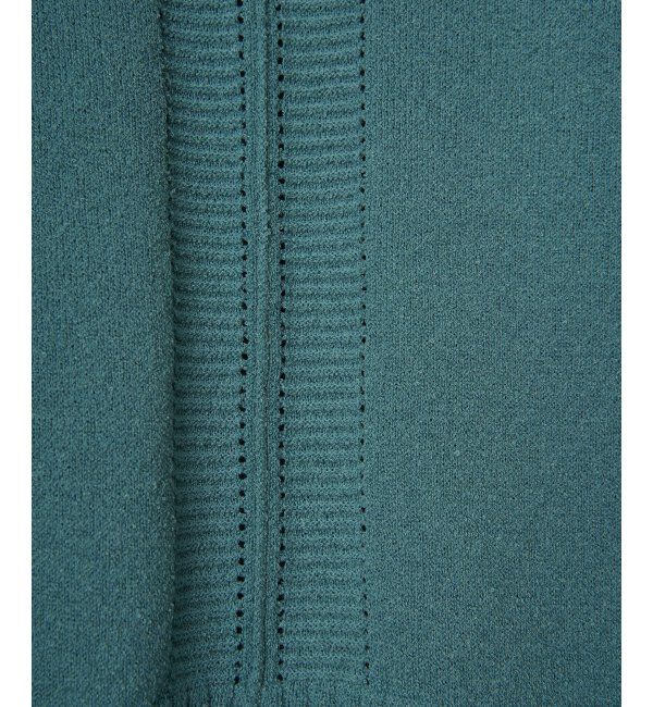 Lbc with Life「ミニブークレサイドスリットニット」|カーディガン|