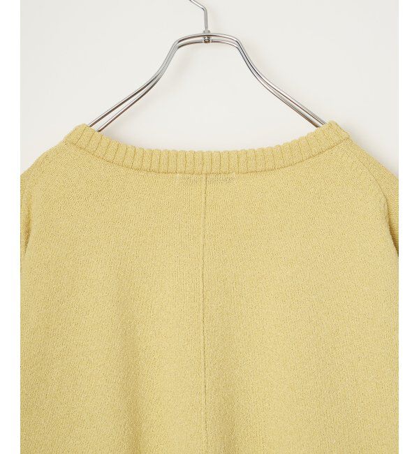 Lbc with Life「ミニブークレサイドスリットニット」|カーディガン|