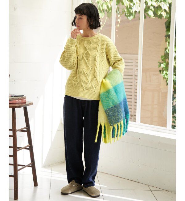 Lbc with Life「マットモールケーブルニットプルオーバー」|カーディガン|