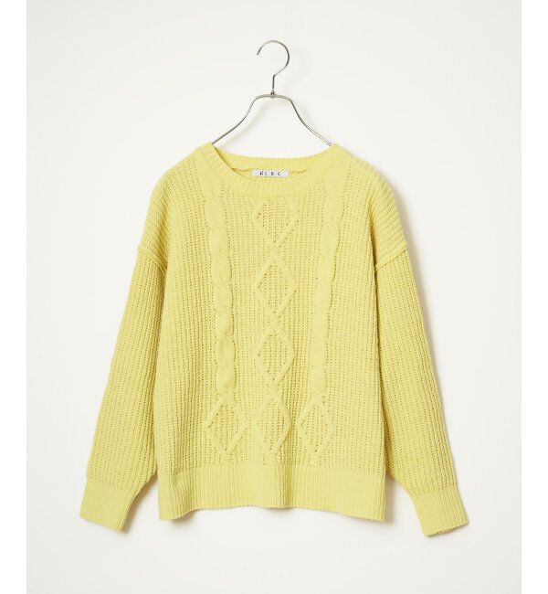 Lbc with Life「マットモールケーブルニットプルオーバー」|カーディガン|