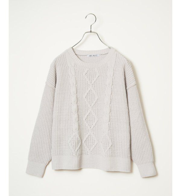 Lbc with Life「マットモールケーブルニットプルオーバー」|カーディガン|