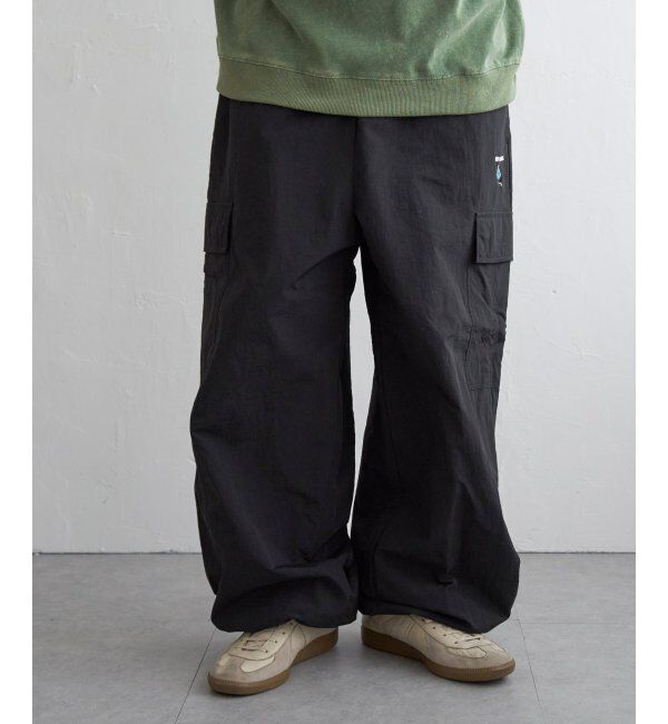 VENCE share style「Red Cap Girl レッドキャップガール ワッペン付きナイロンカーゴパンツ」|その他|ブラック