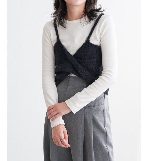 VENCE share style「ツイストニットビスチェ」|タンクトップ|