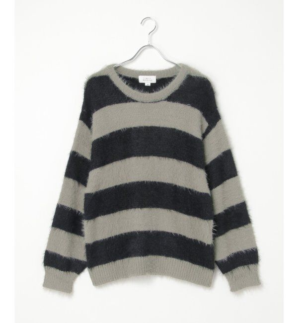 VENCE share style「ボーダーシャギークルーネックニット」|その他|