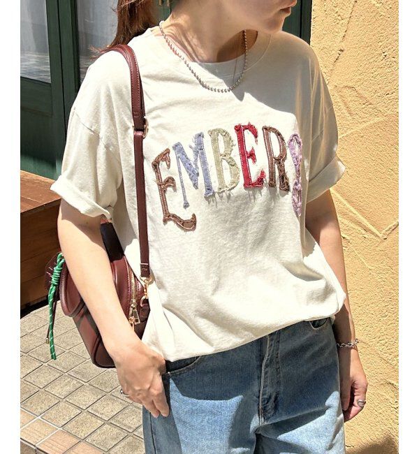 VENCE share style「カラフルロゴTシャツ」|Tシャツ・カットソー|アイボリー