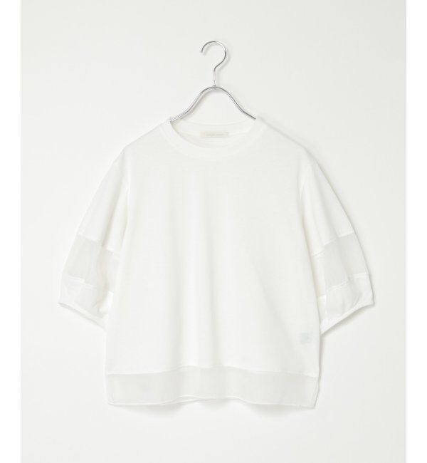 VENCE share style「袖オーガンジー切り替えプルオーバー」|その他|