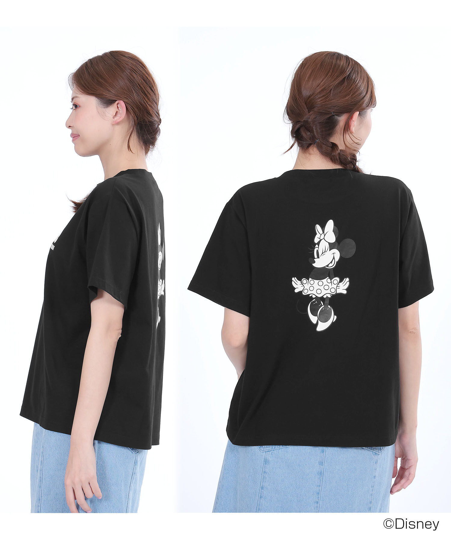 MARY QUANT「ミニーマウスバックプリントデザイン Tシャツ」|Tシャツ・カットソー|