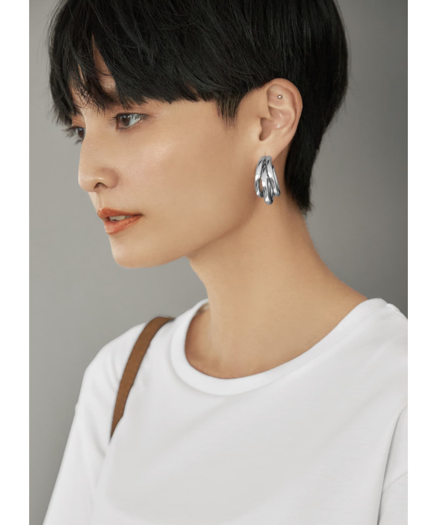 STYLE DELI「トリプルリングフープピアス」|ピアス|