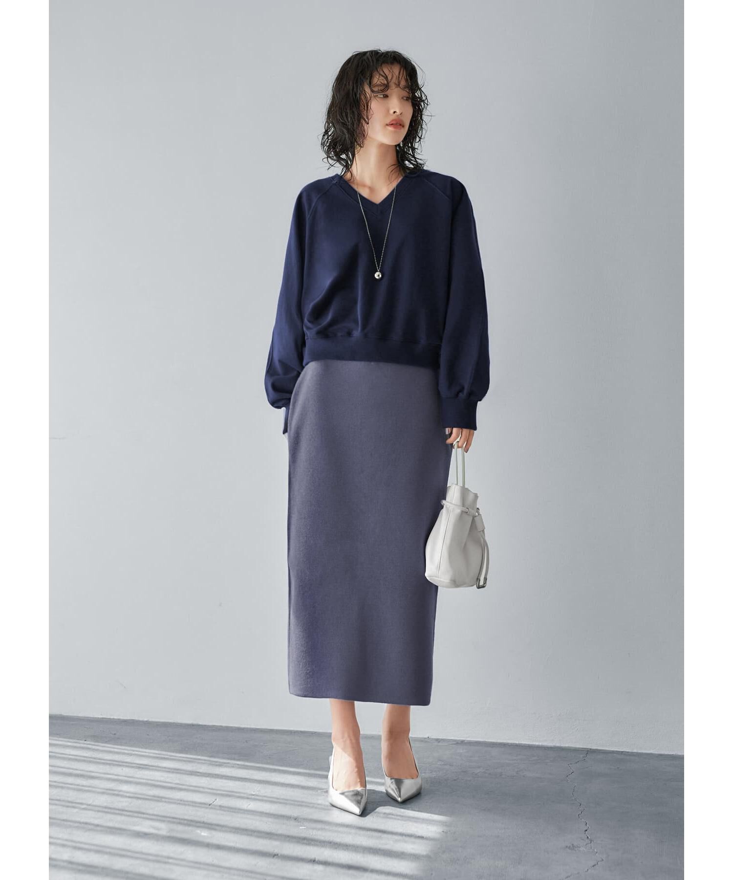 STYLE DELI「３シーズンコットン混紡◆ニットペンシルスカート」|スカート|