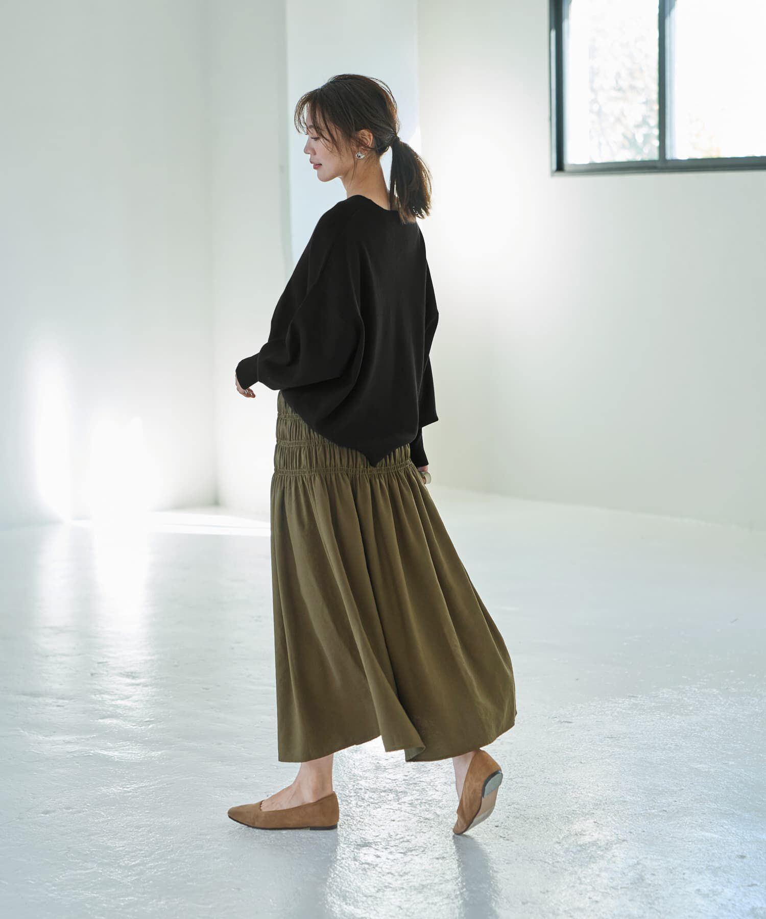 STYLE DELI「シャーリングギャザースカート」|スカート|