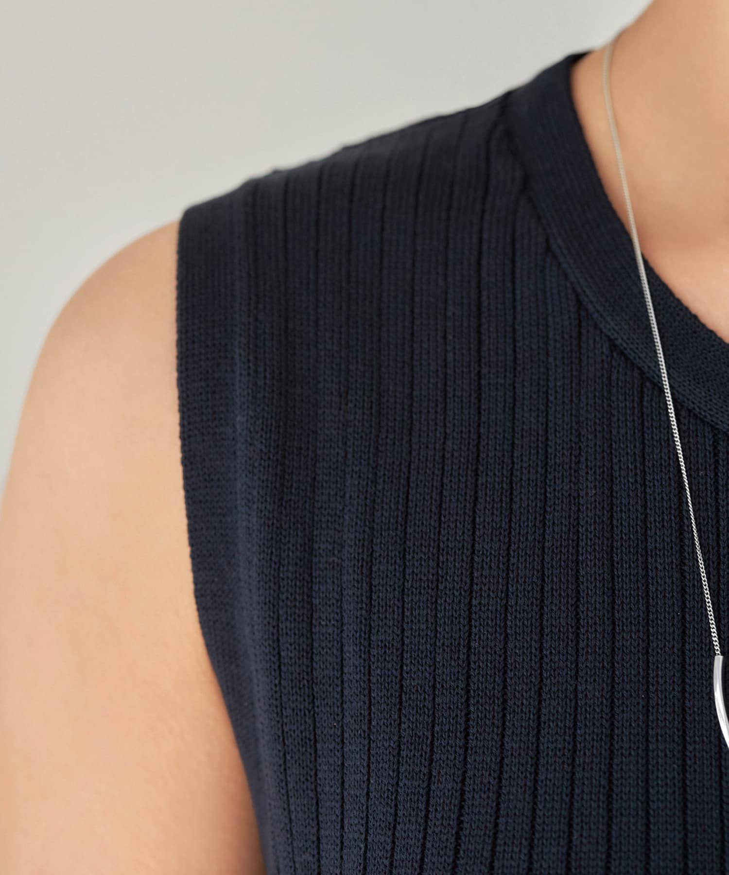 STYLE DELI「【ドライ質感】リブ編みマーメイドワンピース」|ワンピース|