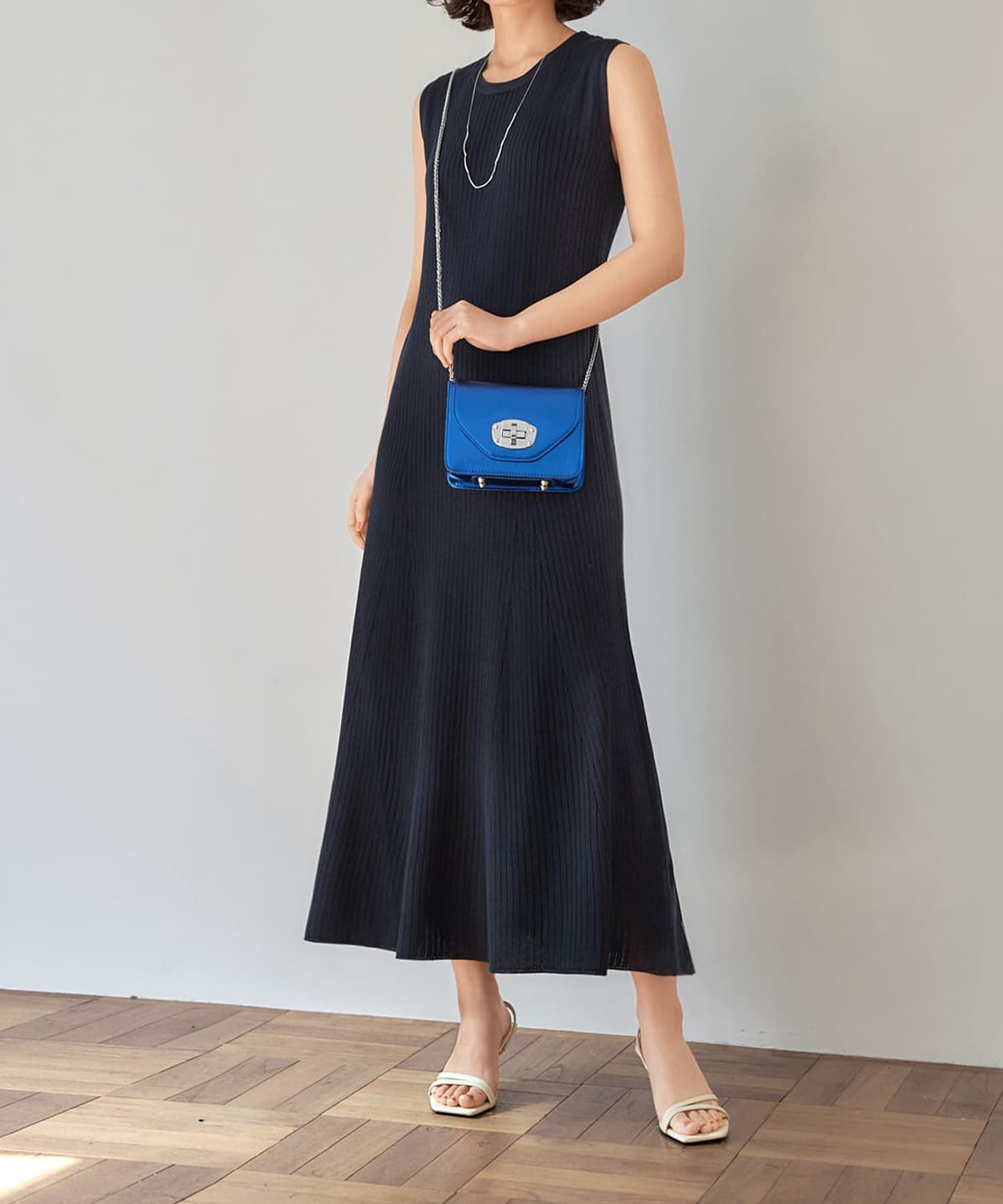 STYLE DELI「【ドライ質感】リブ編みマーメイドワンピース」|ワンピース|