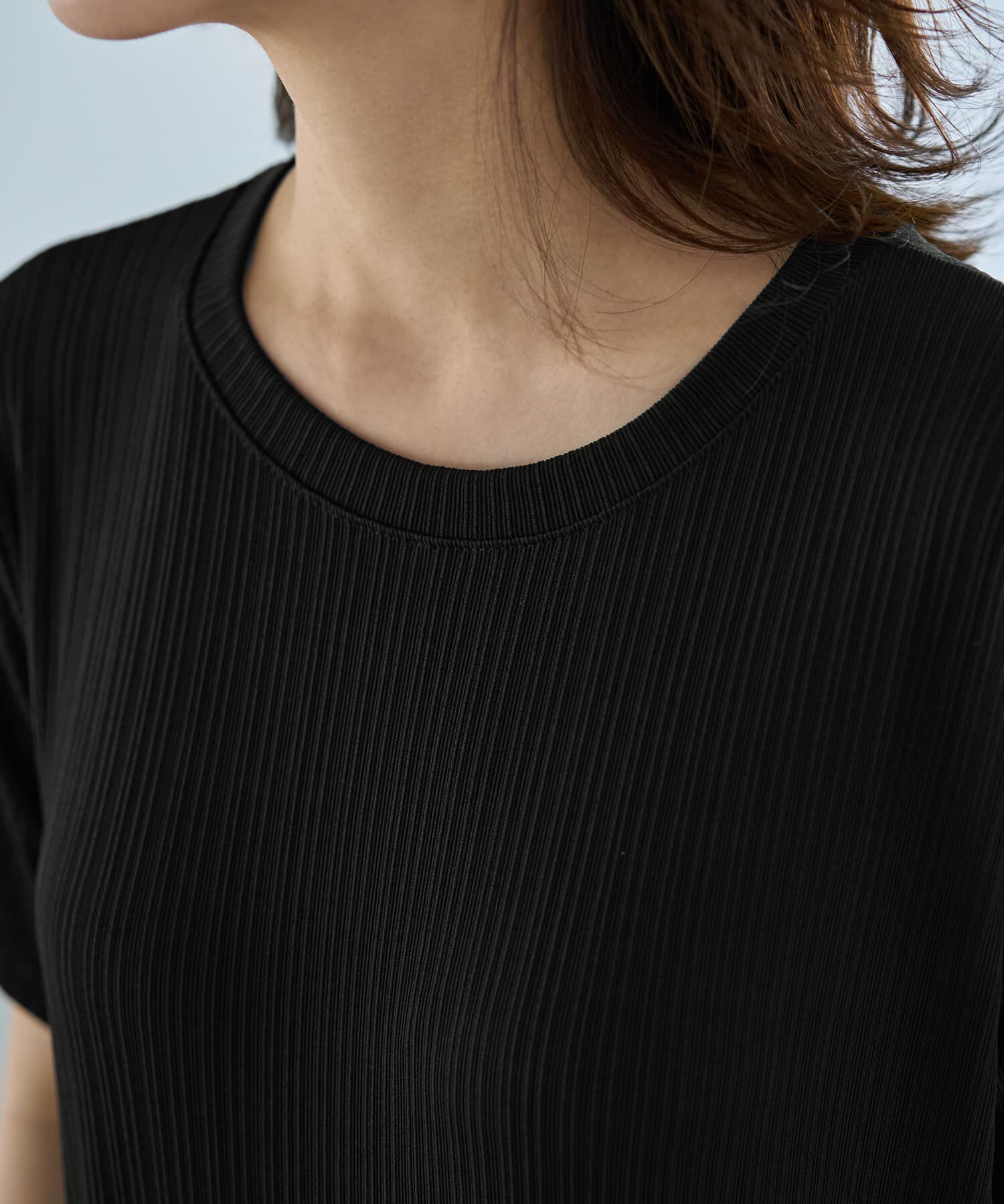 STYLE DELI「とろみ落ち感カットソー半袖ワンピース」|ワンピース|