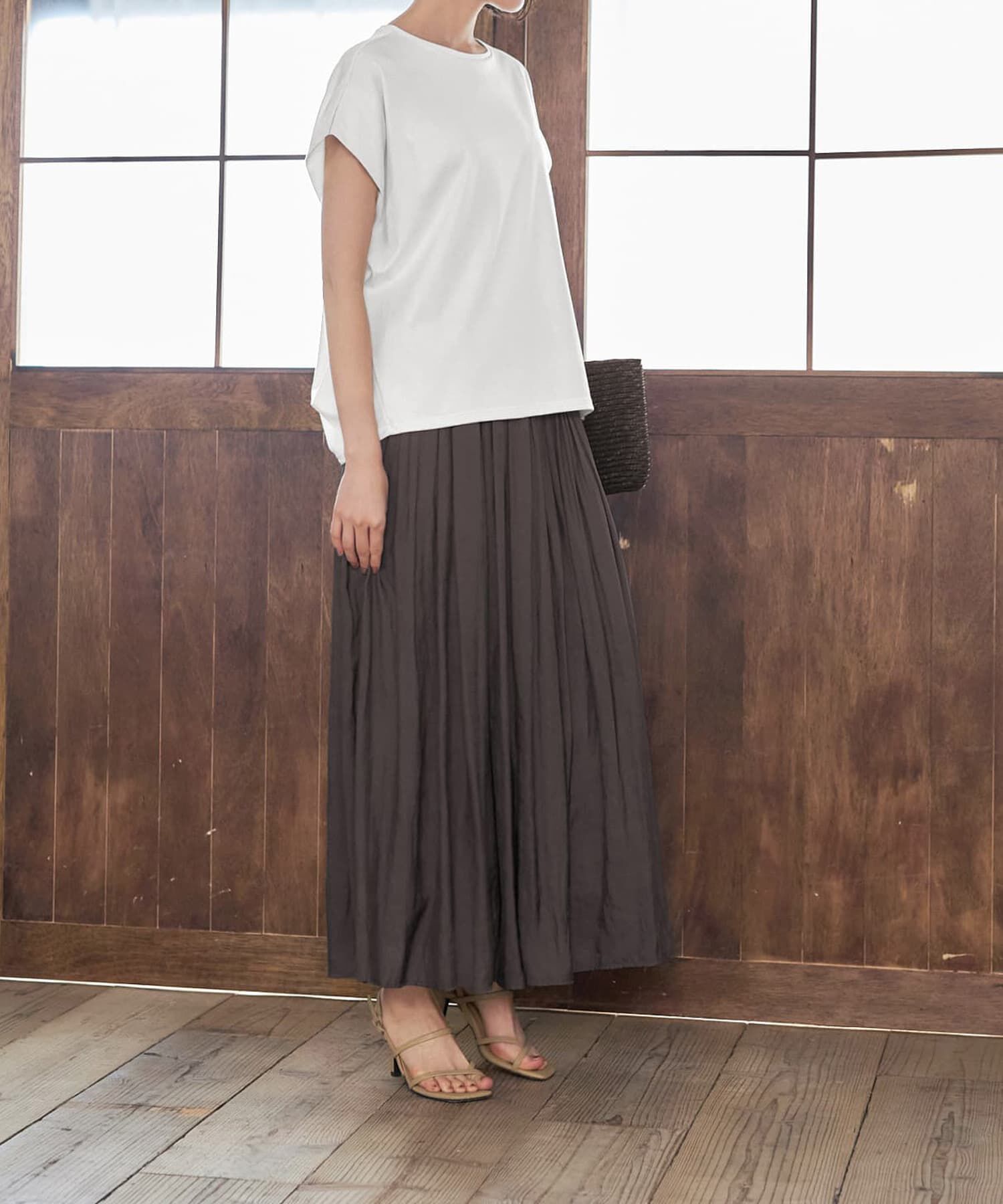 STYLE DELI「【ものづくりJAPAN】ディオラマ背面裾タックドルマンPO」|Tシャツ・カットソー|