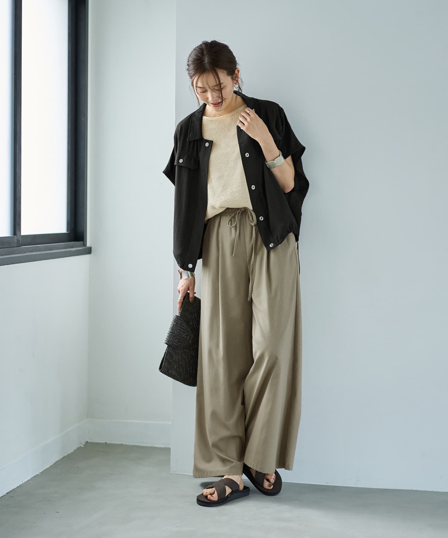 STYLE DELI「くったりシャツ型スナップブルゾンB」|その他|