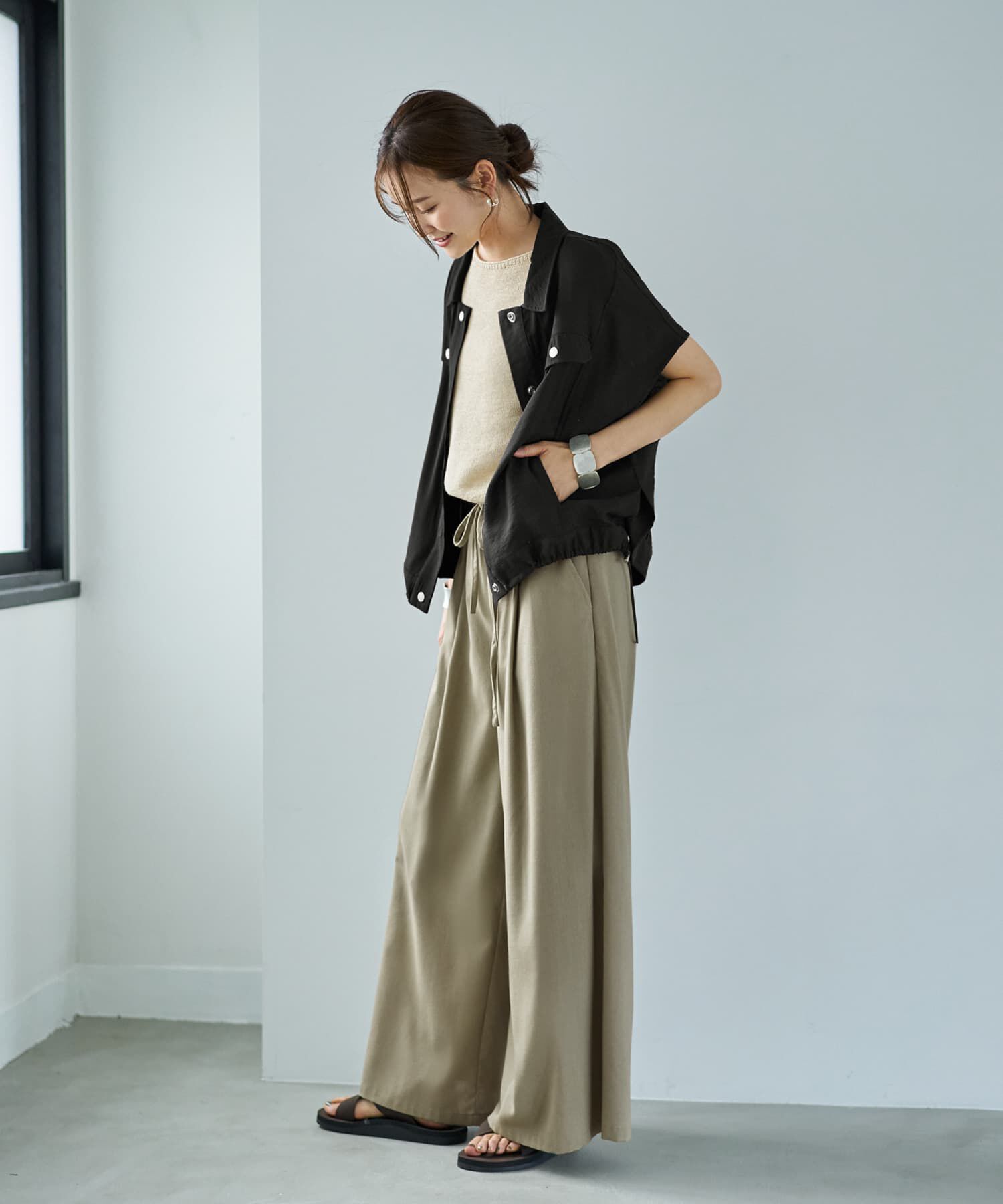 STYLE DELI「くったりシャツ型スナップブルゾンB」|その他|