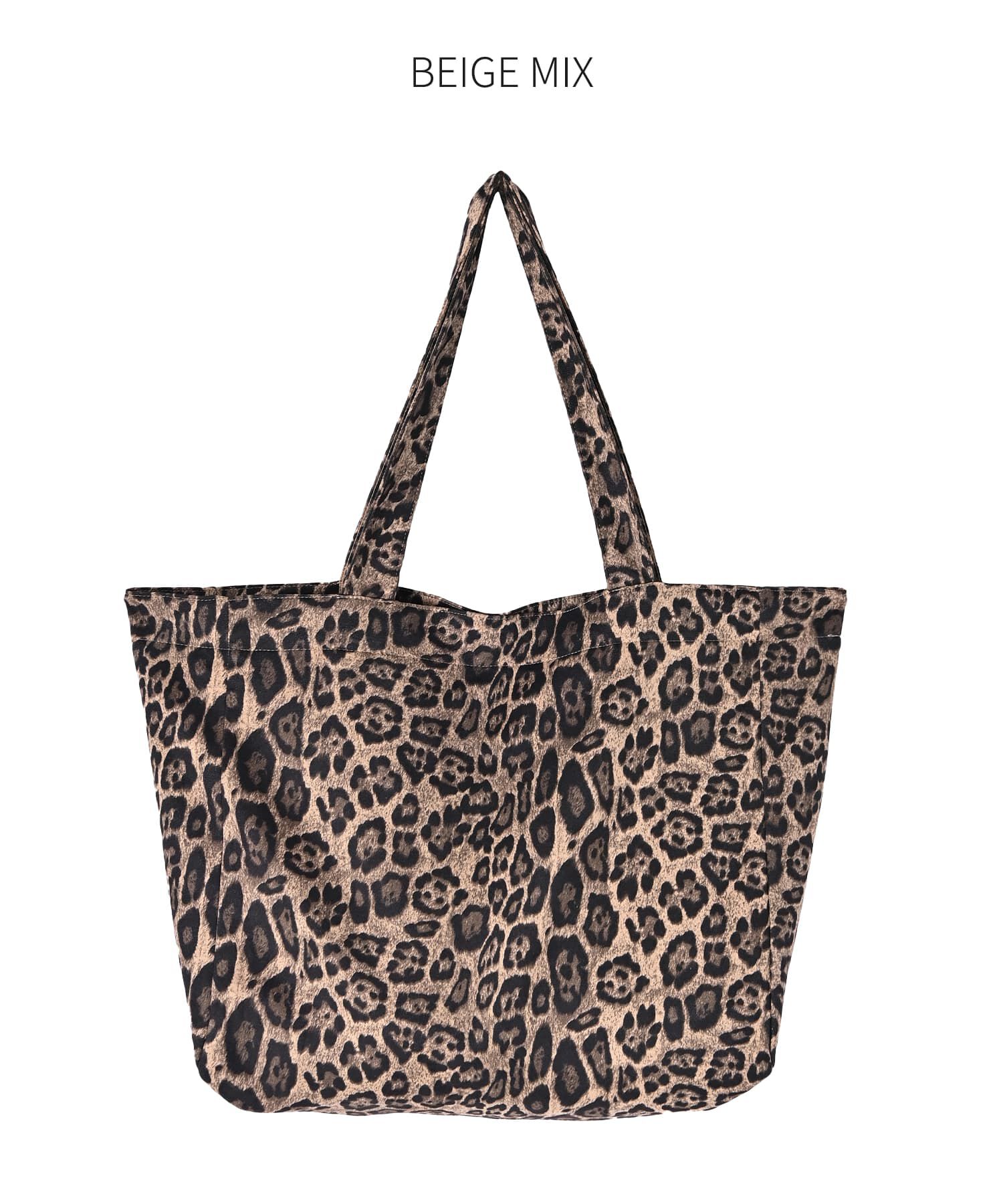 STYLE DELI「レオパード柄マイクロスエードエコトートバッグ」|トートバッグ|