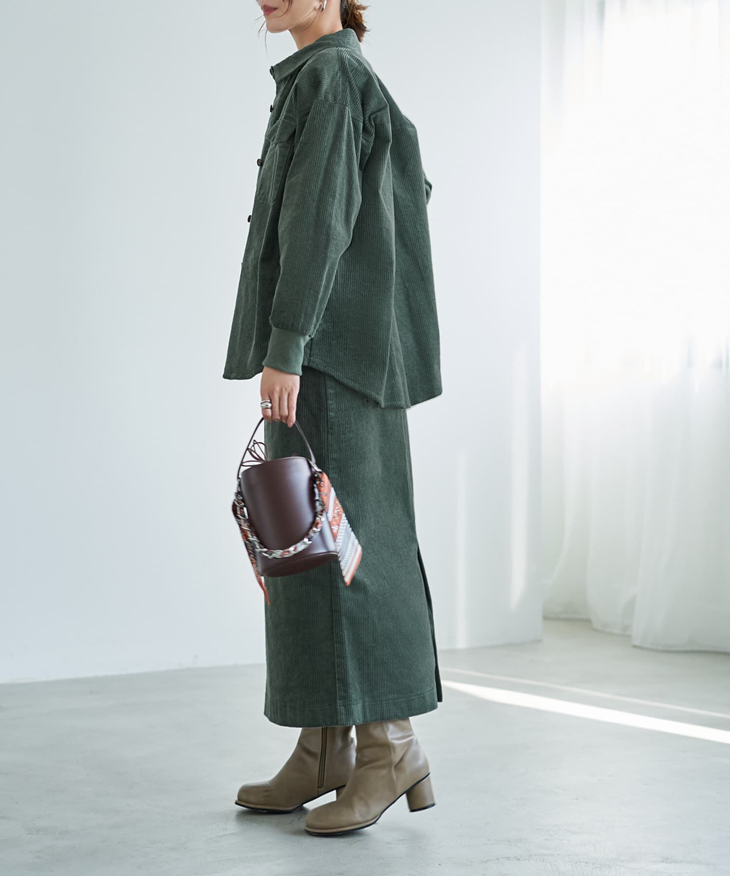 STYLE DELI「【セットアップ対応】コーデュロイシャツジャケット」|シャツ・ブラウス|