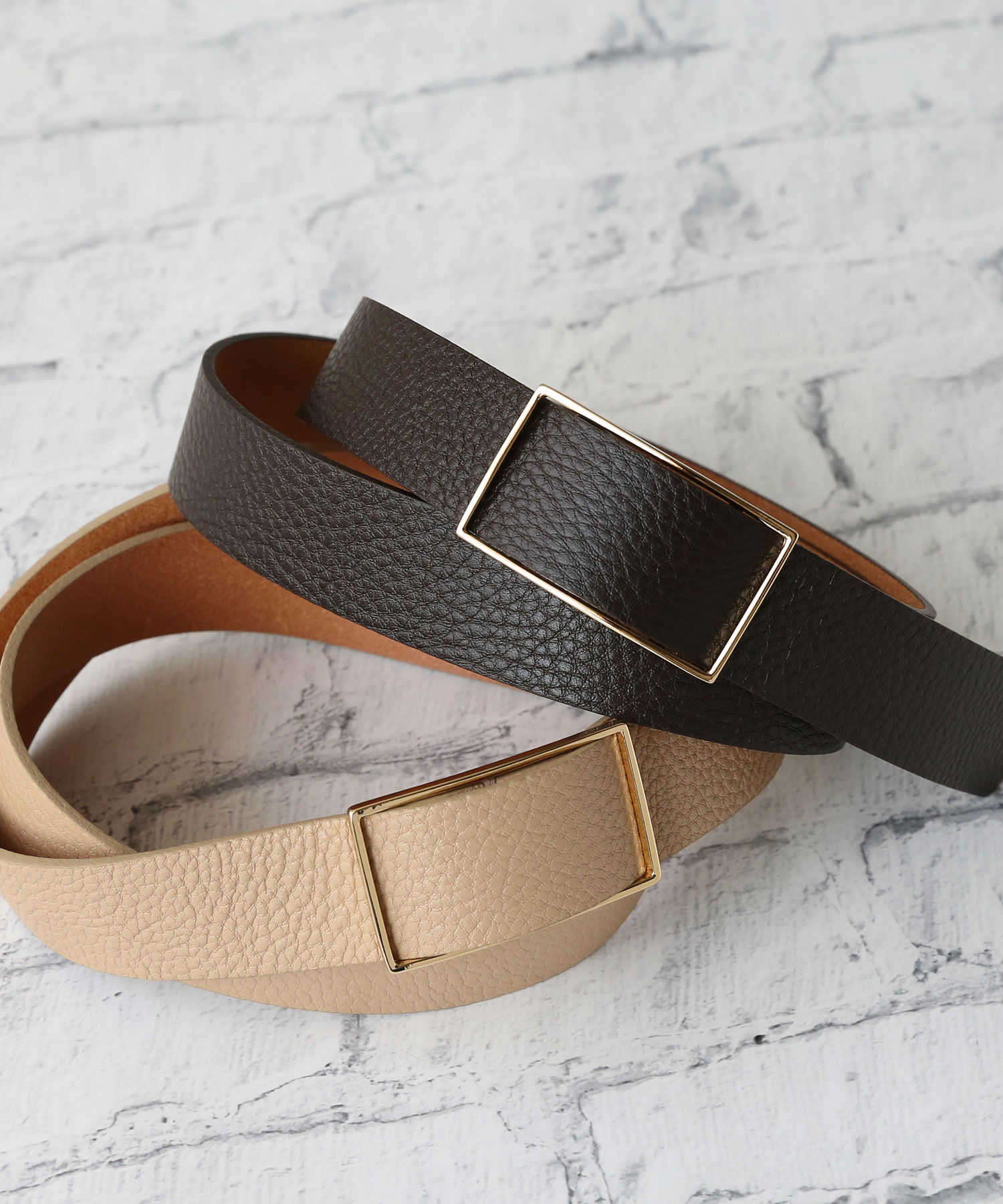 colleca la「スライドバックルレザーベルト」|ベルト|