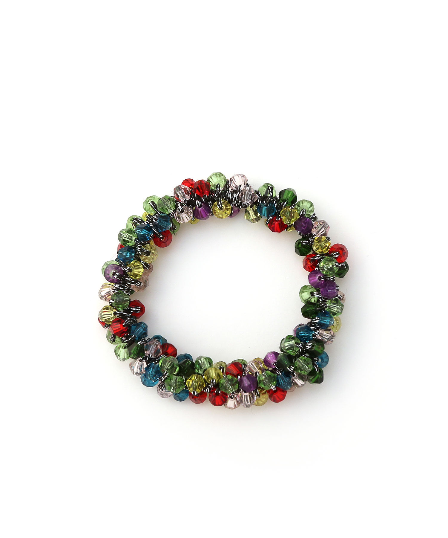  「カラフルスリムビーズシュシュ」|ヘアゴム・シュシュ|