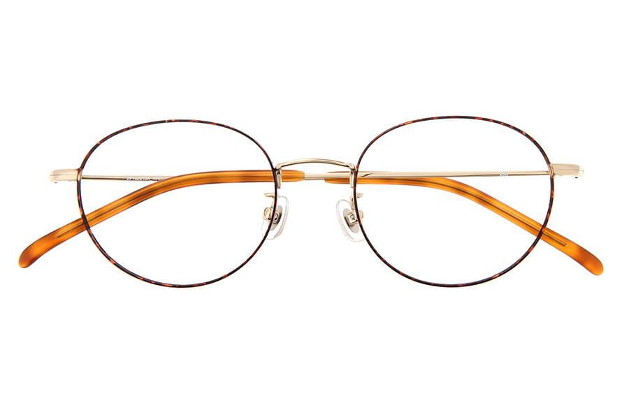  「ボストン型 メガネ｜メタルフレーム ｜ Zoff CLASSIC｜レンズ交換券付き ピンク ゴールド ブラウン」|メガネ|