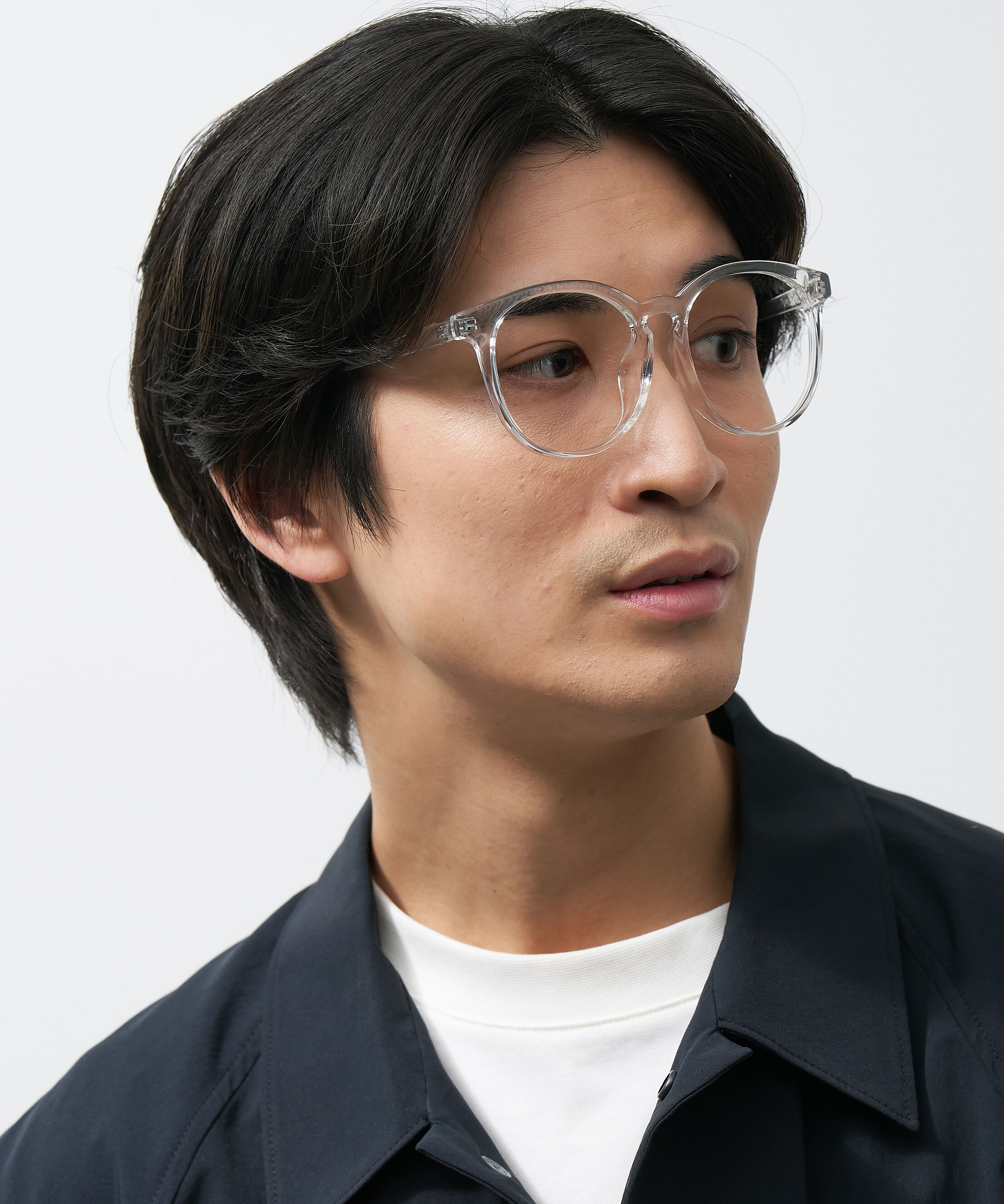  「Zoff | ボストン型 メガネ クリアフレーム 黒縁 伊達メガネ レンズ交換券付き」|メガネ|