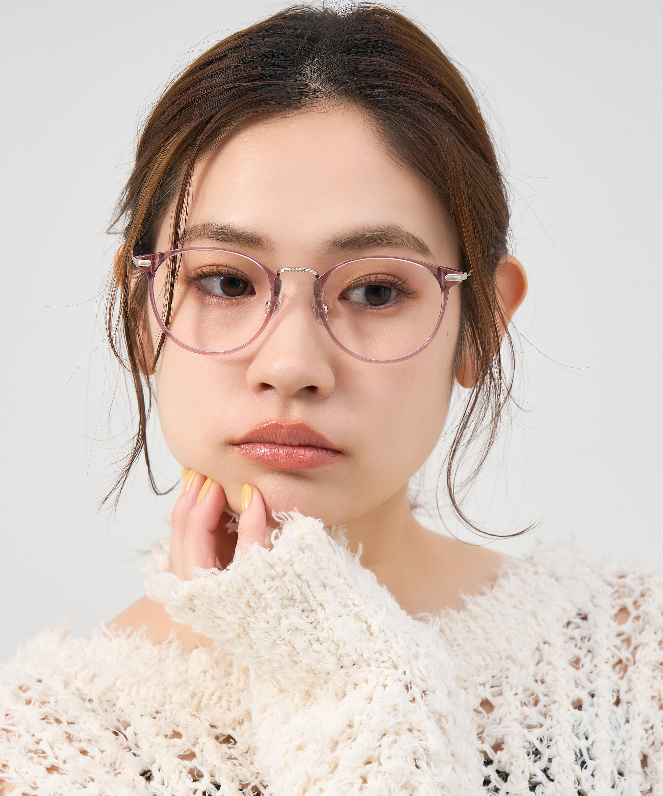  「ボストン型 軽量 メガネ｜ 軽量素材&times;チタン 大人可愛いメガネフレーム レンズ交換券付き」|メガネ|