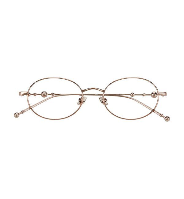  「【LOVE BY e.m.コラボ】&ldquo;staccato&rdquo;｜オーバル型メタルフレーム｜Zoff｜LOVE BY e.m. レンズ交換券付」|メガネ|