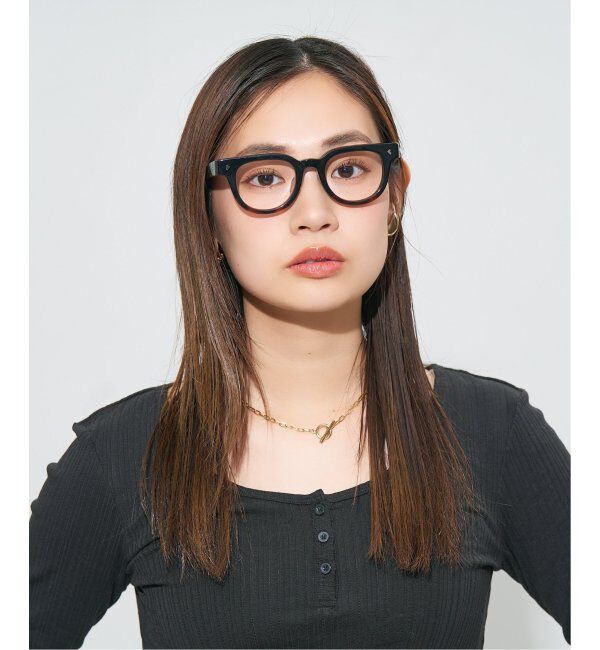  「Zoff｜JOURNAL STANDARD relume ウェリントン メガネ 太縁メガネ ジャーナルスタンダード レンズ交換券付」|メガネ|ブラック系その他2