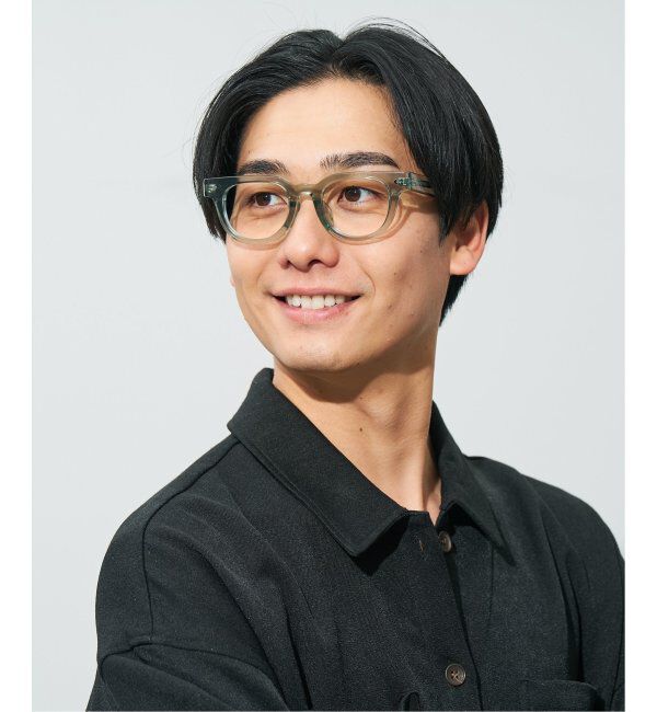  「Zoff｜JOURNAL STANDARD relume ウェリントン メガネ 太縁メガネ ジャーナルスタンダード レンズ交換券付」|メガネ|薄グリーン