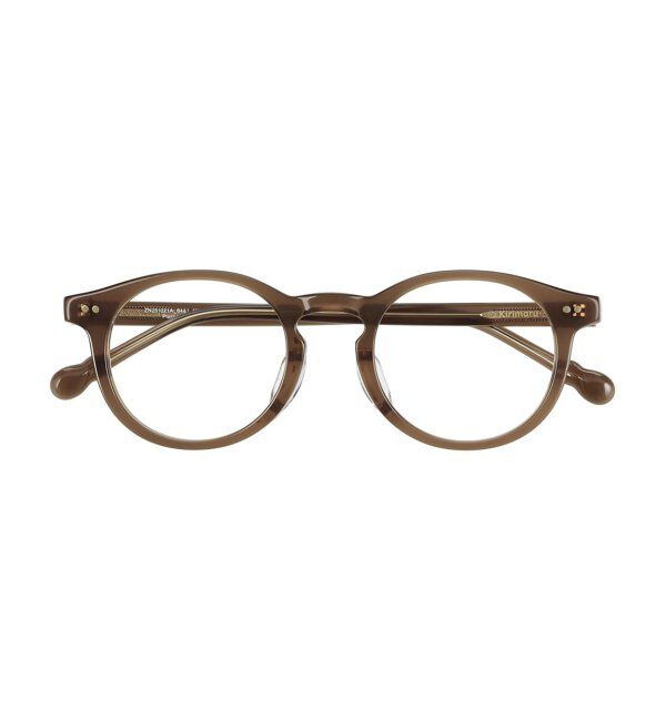  「Zoff｜Kirimaru ボストン型 メガネ   伊達メガネ｜うねうね 波型 小顔効果 レンズ交換券付」|メガネ|