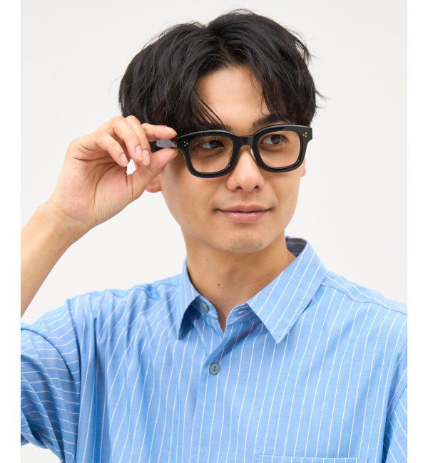  「Zoff｜ETRE TOKYO｜ウェリントン型 メガネ｜黒縁 太縁フレーム｜伊達メガネ 度付き レンズ交換券付」|メガネ|