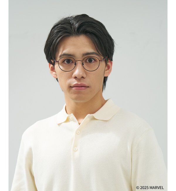  「MARVEL COLLECTION【デッドプール モデル】 メガネ | 伊達メガネ 度付き   レンズ交換券付」|メガネ|