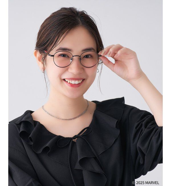  「MARVEL COLLECTION【デッドプール モデル】 メガネ | 伊達メガネ 度付き   レンズ交換券付」|メガネ|