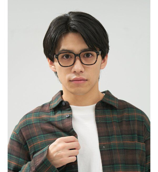  「 ウェリントン型 メガネ | 黒縁フレーム 伊達めがね 度付きユニセックス 読書  CLASSIC  レンズ交換券付」|メガネ|