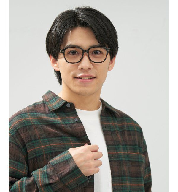  「 ウェリントン型 メガネ | 黒縁フレーム 伊達めがね 度付きユニセックス 読書  CLASSIC  レンズ交換券付」|メガネ|