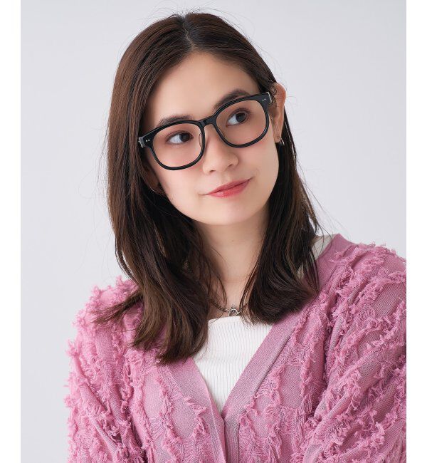  「 ウェリントン型 メガネ | 黒縁フレーム 伊達めがね 度付きユニセックス 読書  CLASSIC  レンズ交換券付」|メガネ|ブラック