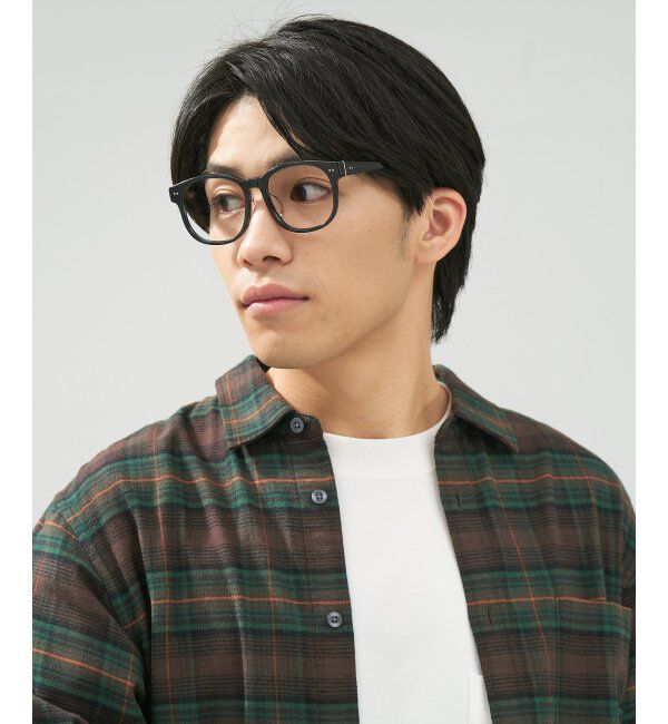  「 ウェリントン型 メガネ | 黒縁フレーム 伊達めがね 度付きユニセックス 読書  CLASSIC  レンズ交換券付」|メガネ|