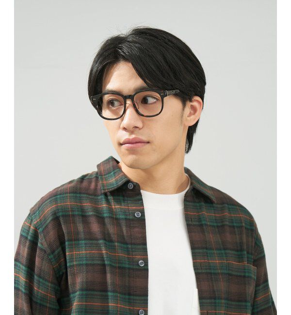  「 ウェリントン型 メガネ | 黒縁フレーム 伊達めがね 度付きユニセックス 読書  CLASSIC  レンズ交換券付」|メガネ|